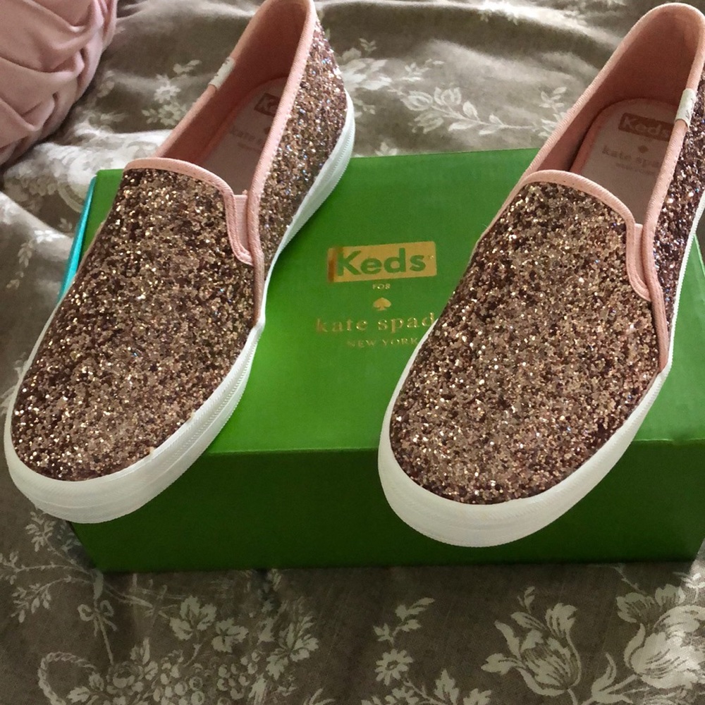 Keds Kate Spade glitter sneakers. Size 7